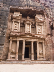 Fototapeta na wymiar The Treasury - Petra, Jordon