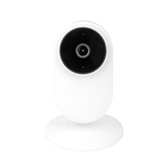 Security wireless camera isolated on white