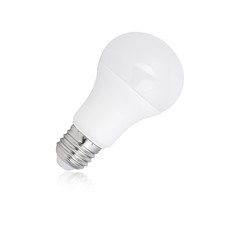 Smart wireless bulb isolated on white