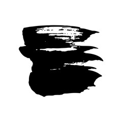 Ink vector dry brush stroke. Vector illustration. Grunge hand drawn watercolor texture. Space for text.