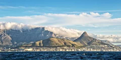 Crédence de cuisine en verre imprimé Afrique du Sud Panorama de Cape Town, Afrique du Sud