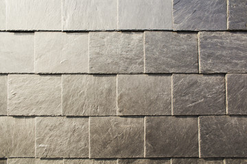 Abstract Detail of Old Slate Roof Tiles