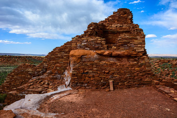 Ancient ruins. Wupatki National Monument in Arizona