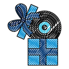 gift box with vinyl disc surprise