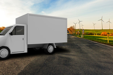 Asphalted road in the countryside