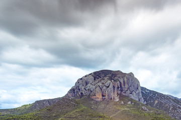Mallos de Riglos mountain in Spain