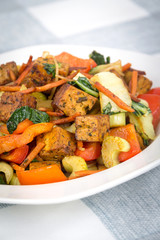 tofu and vegetable stir fry