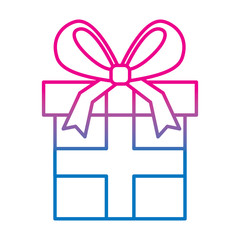 wrapped gift box bow ribbon