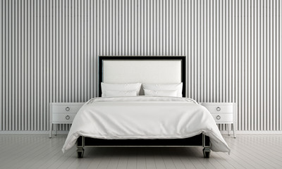 The interior design of luxury bedroom and wall texture pattern background