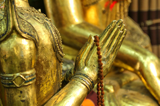 Buddha gold souvenir from India