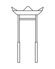 arc entrance temple asia sculture architecture