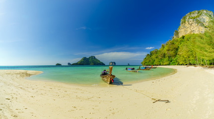 Fototapeta premium Poda island beach white sand and turquoise sea