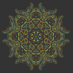 Abstract colorful ornament. Illustration 10 version