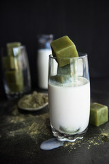 Eistee mit gruenem Tee