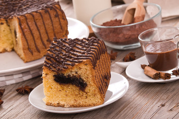 Chocolate cake.