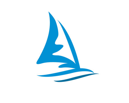 Yacht, Sailboat, And Sail Logo