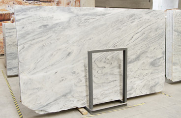 Large marble plates. Uludag white marbles. Real natural marble stone texture and surface background.