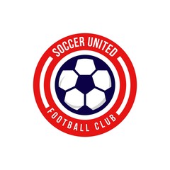 Obraz premium Soccer United Football Club Logo Vector Template