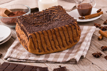 Chocolate cake.