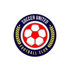 Soccer United Football Club Logo Vector Template