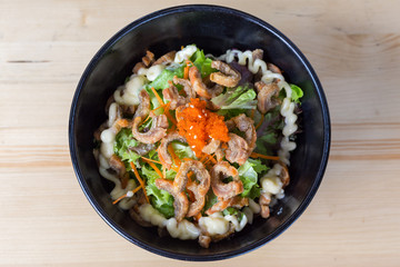 Fototapeta na wymiar Japanese Fish Salad