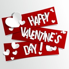 Happy Valentine's Day Greeting Card vector illustration