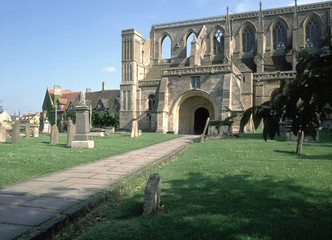 Fototapeta premium England, Cotswolds, Wiltshire, Malmesbury, Abbey