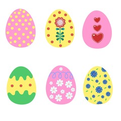 Easter egg. It's spring. Gift. Seasonal celebration. Vector illustration.