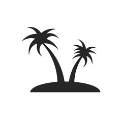 Coconut tree icon. Palm tree vector