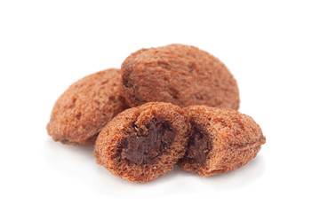 Sweet snacks on white