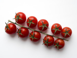 tomatoes on a white background