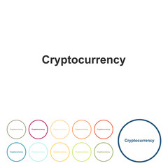 Runde Schaltflächen - Kryptowaehrung
