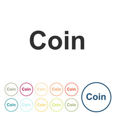 Runde Schaltflächen - Muenze