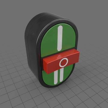 Flat button with speed symbols