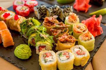 Fresh and delicious sushi