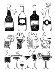 Alcohol Doodles Set