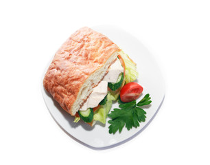 Chicken Sandwich On White