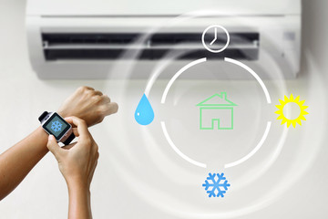 Climate control with a smartwatch