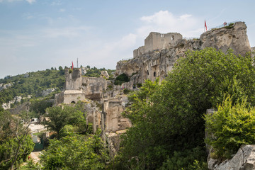 Obraz premium Panorama und Sehenswürdigkeiten von Les Baux-de-Provence