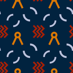 Radio signals seamless pattern. Suitable for screen, print and other media.