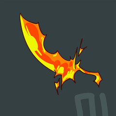 fire on black background