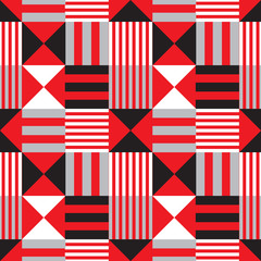 Fototapeta premium Vivid flag abstract seamless pattern. Suitable for screen, print and other media.