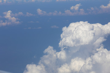 Natural Blue sky with clouds.