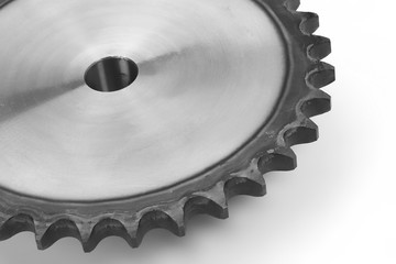 Close up of bearings isolated on white
