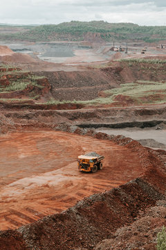 Open pit iron mine