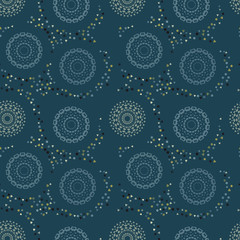 Path of endeavour seamless pattern. Suitable for screen, print and other media.