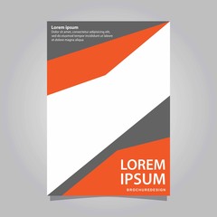 Cover design annual report, vector flyer template design for business brochure