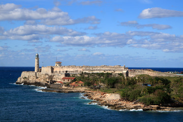 Fototapeta na wymiar Morro Fort Havana Cuba