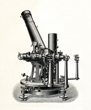 Z&ouml;llner's Photometer at Potsdam Observatory (from Meyers Lexikon, 1896, 13/568/569)