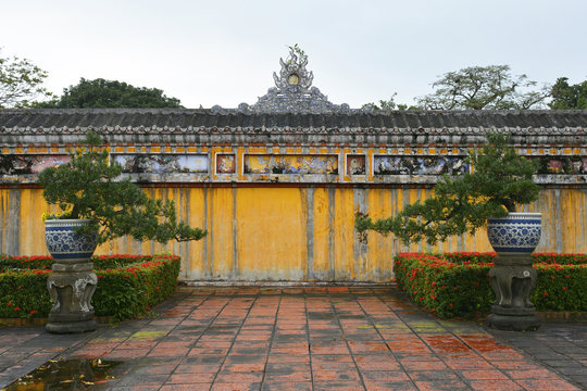 The Bin Phong Screen within the Dien Tho Residence in the Imperial City, Hue, Vietnam
